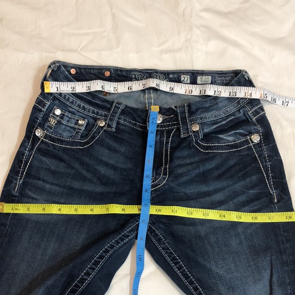 Miss Me Mid Rise Skinny Jeans Size 27 - Picture 8 of 12